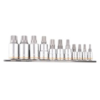 Spline Bit Rail 11 Piece 1/4, 3/8 & 1/2" Drive Kincrome K5228
