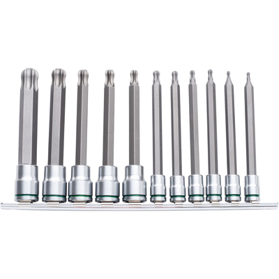 Ball-End TORX Socket Set Long Series 11 Piece 1/4 & 3/8 Drive Kincrome K5525
