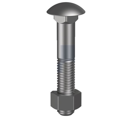 Plain Finish Cup Head Bolt & Nut Class 4.6 Metric Hobson