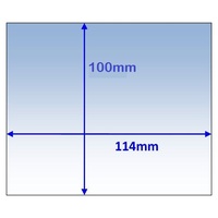Clear Outer Lens 114 x 100 mm For Lincoln Viking 1740 Series KP3043-1 Pkt : 5