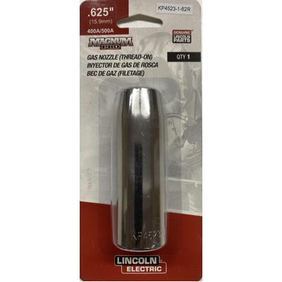 Magnum PRO Water-Cooled Gas Nozzle - Thread-On, 1/8 in. Recess, 5/8 KP4523-1-62R