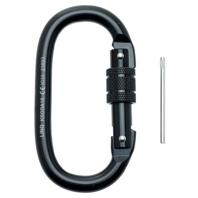 Karabiner - Screw Gate Steel Alloy 18mm KSGSA18