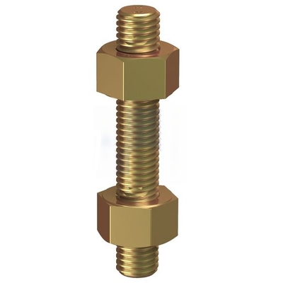 ASTM A193 / A194 GR B7+2H Zinc Yellow Passivate Finish Stud Bolt & Nut Kit Hobson