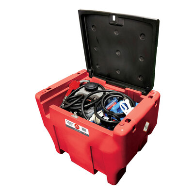 LOCKABLE 400L DIESEL & 50L ADBLUE TANK STORAGE & DISPENSING COMBO KIT Alemlube L400504017AAM