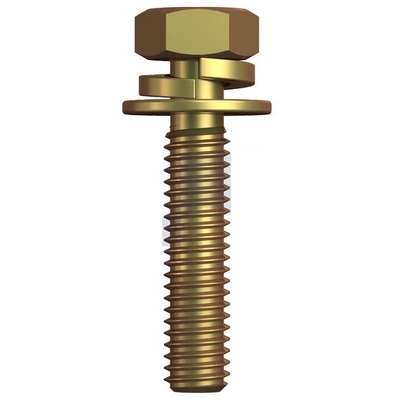 Zinc Yellow Passivate Finish SEMS HEX Phillips Bolt SPR/FLT WSH Class 8.8 Metric Hobson