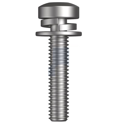 Zinc Plated (RoHS Compliant) Finish SEMS SPR/FLT Metal TRD PAN Torx Mild Steel Metric Hobson