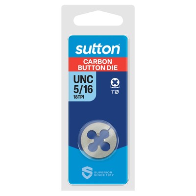 UNC Button Die 5/16-18 TPI Sutton M4120794