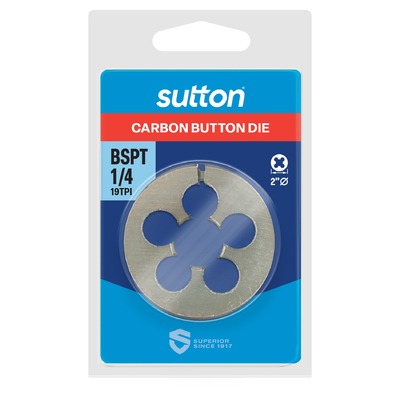 RC (BSPT) Button Die 1/4-19 TPI Sutton M4381316
