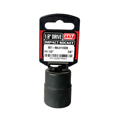 Impact Socket 1/2" DR 6 Point 7/8" M7 M7-MA411S28