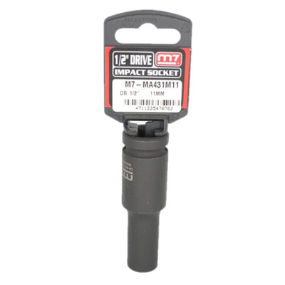 Impact Deep Socket 1/2" DR 6 Point 11MM M7 M7-MA431M11