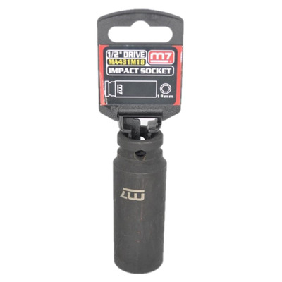 Impact Deep Socket 1/2" DR 6 Point 18MM M7 M7-MA431M18