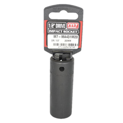 Impact Deep Socket 1/2" DR 6 Point 20MM M7 M7-MA431M20