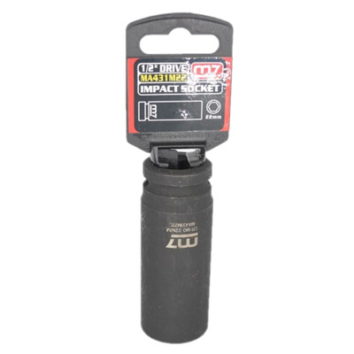  Impact Deep Socket 1/2" DR 6 Point 22MM M7 M7-MA431M22