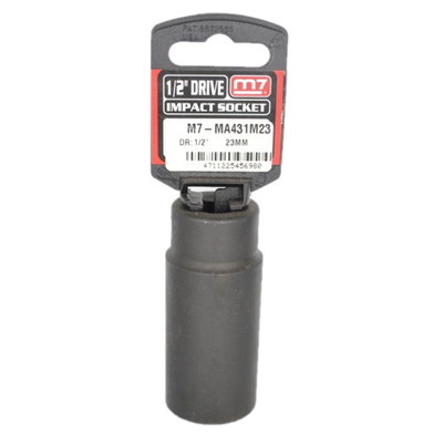 Impact Deep Socket 1/2" DR 6 Point 23MM M7 M7-MA431M23