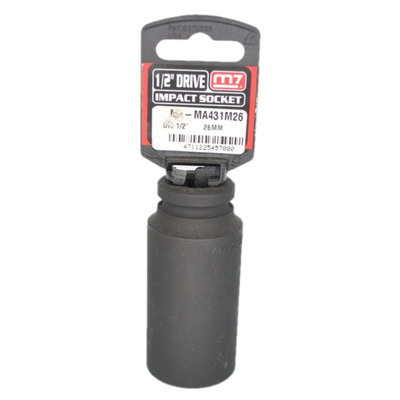  Impact Deep Socket 1/2" DR 6 Point 26MM M7 M7-MA431M26