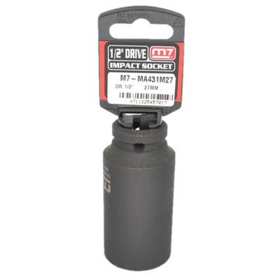  Impact Deep Socket 1/2" DR 6 Point 27MM M7 M7-MA431M27