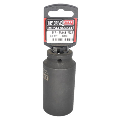 Impact Deep Socket 1/2" DR 6 Point 36MM M7 M7-MA431M36