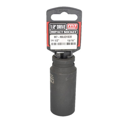 Impact Deep Socket 1/2" DR 6 Point 15/16 M7 M7-MA431S30