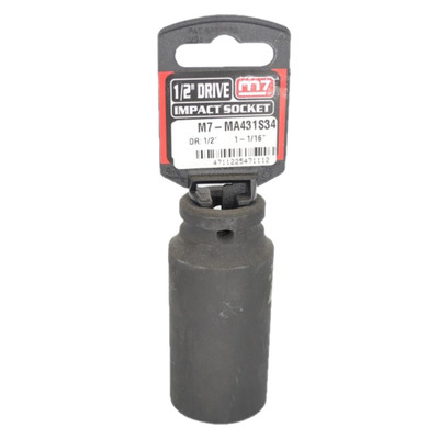 Impact Deep Socket 1/2" DR 6 Point, 1-1/16 M7 M7-MA431S34