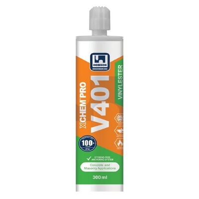 XChem Pro V401 Vinylester Cartridge Adhesive 300ml Hobson MCCV401300