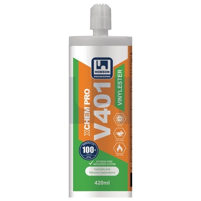 XCHEM Pro V401 Vinylester Cartridge Adhesive 420ml Hobson MCCV401420