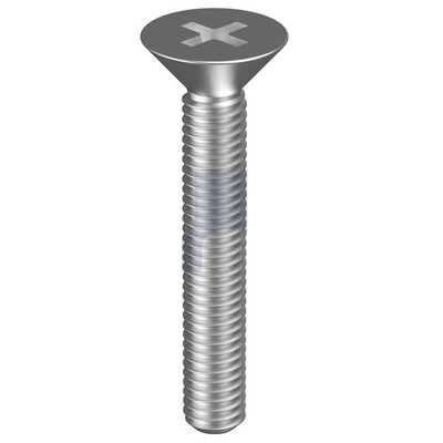 316 Stainless Finish Metal Thread Countersunk Phillips Hobson