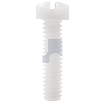 Nylon Natural Finish Fillister Slot Machine Screw Imperial Hobson