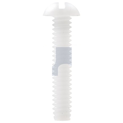Nylon Natural Finish Round Slot Machine Screw Imperial Hobson