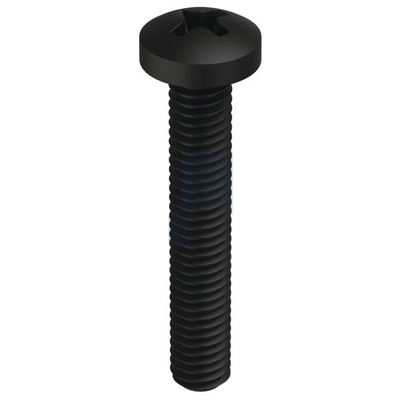 Zinc Black Passivate Finish Metal Thread Pan Phillips Mild Steel Metric Hobson