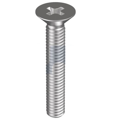 Zinc Plated (RoHS Compliant) Finish Metal Thread Countersunk Phillips Metric Hobson