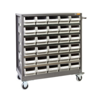 Mobile Steel Parts Cabinet 30 drawer NHD530