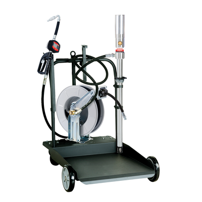 EL Series Mobile 205L Oil Transfer Kit with Meter & Hose Reel Alemlube O30070