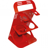 Red Metal Storage Unit For Turbo Set 200