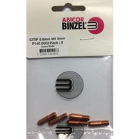 0.6mm M5 5mm Steel Contact Tips Pk:5 Binzel P140.0002.5