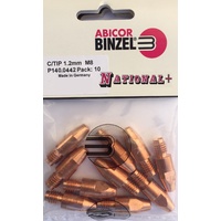 1.2mm Steel M8 10mm 30mm contact tip Binzel Pk:10 P140.0442