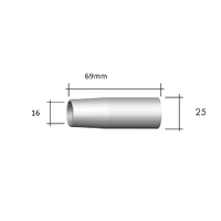 Abimig 355 Gas Nozzle Tap Binzel P145.D022 Pack of 2