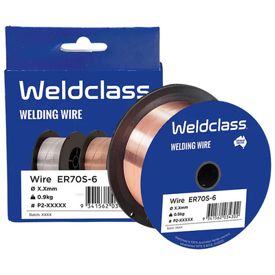MIG Wire Steel Mini-Spools ER70S-6 0.8mm 0.9Kg Spool 100mm Weldclass P2-084MW