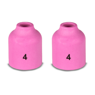 Gas Lens Ceramic Cup 4-6mm For Size 9/20 Tig Torch Unimig P53N58 Pack of 2