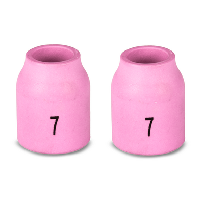 Gas Lens Ceramic Cup 7-11mm For Size 9/20 Tig Torch Unimig P53N61 Pack of 2