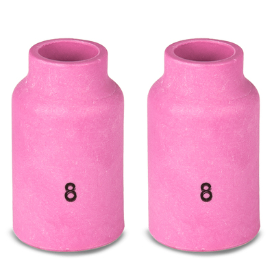 Gas Lens Ceramic Cup 8-13mm For 17/18/26 Tig Torch Unimig P54N14 Pack of 2 