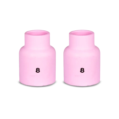 17/18/26 Series TIG Short Gas Lens Ceramic Cups Size 8 Unimig P54N14SW