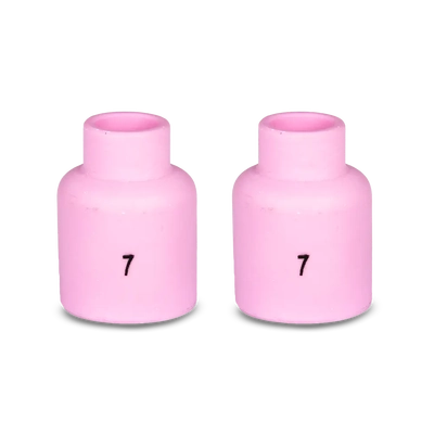 17/18/26 Series TIG Short Gas Lens Ceramic Cups Size 7 Unimig P54N15SW