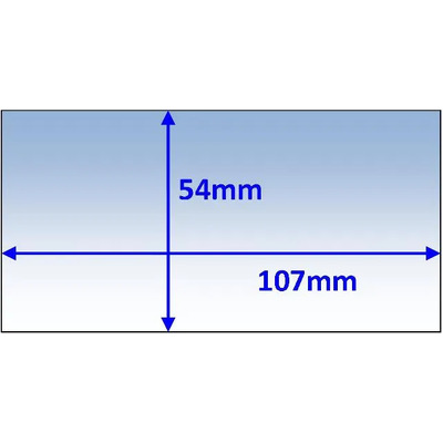 Inner Cover Lens 107 x 54mm Weldclass P7-CL10754-5 Pkt of 5