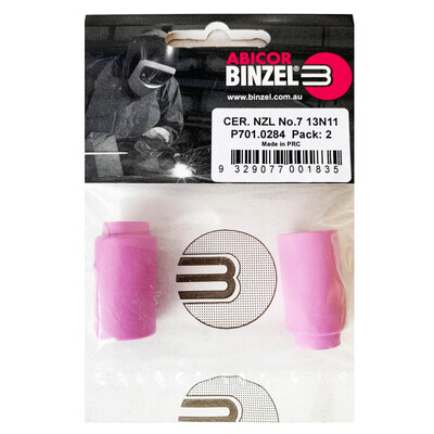 Cer Nozzle No.7 13N11 Abicor Binzel P701.0284 - Pack of 2