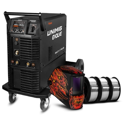Evolve Multi 400 Pulse M350 Trolley Bundle Unimig PK11120