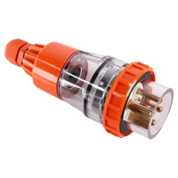 10 Amp 4 Pin IP66 Straight Plug PLS3PH410 