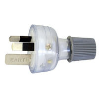 10A 3 Pin Flat Single Phase Straight Plug