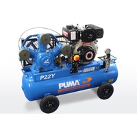 Air Compressor Electric Start Yanmar Diesel 75 Litres Puma PU P22Y ES