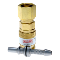 Quick Action Coupler Inert Gas EN561 Regulator End 5/8 UNF FM With 5mm Tail Pin