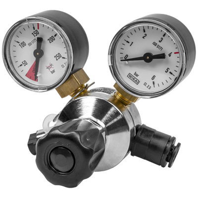 Disposable Beverage Regulator Minor CO2 2 Gauge Food Grade M10x1 Tesuco RIMCD4M10